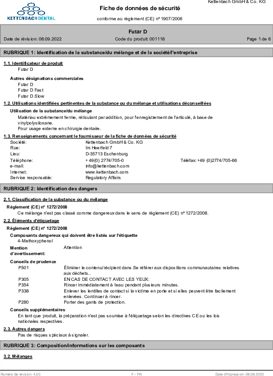 Futar D Fiche de donnees de securite-image