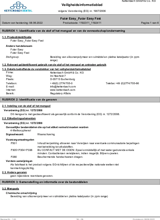 Futar Easy Futar Easy Fast Veiligheidsblad-image